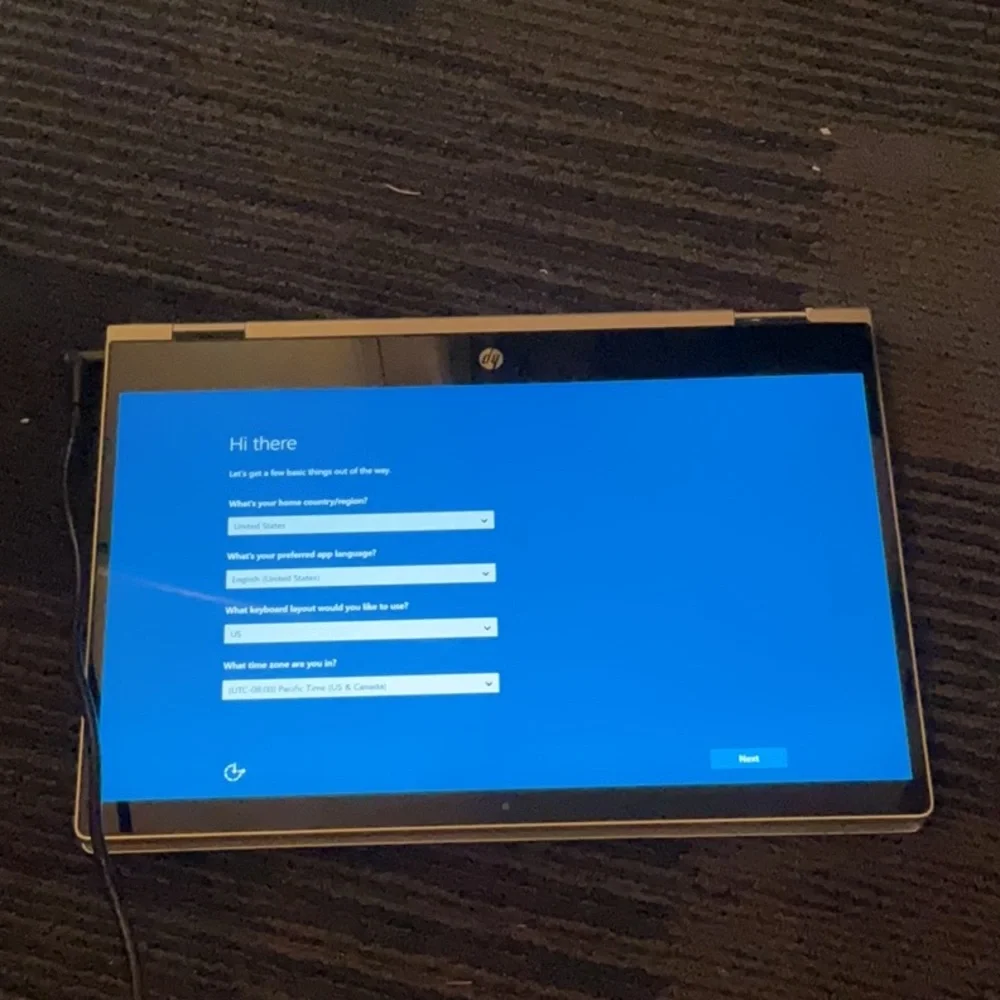 HP Silver Convertible Laptop
